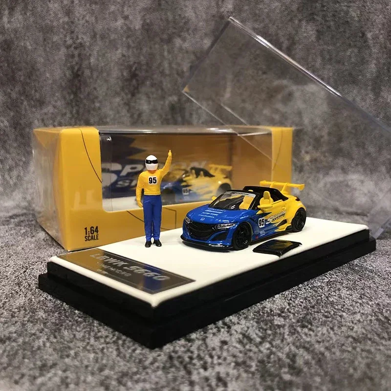 

Время Micro 1:64 модель автомобиля S660 литье под давлением покрытия ложкой коллекция высоких крыльев