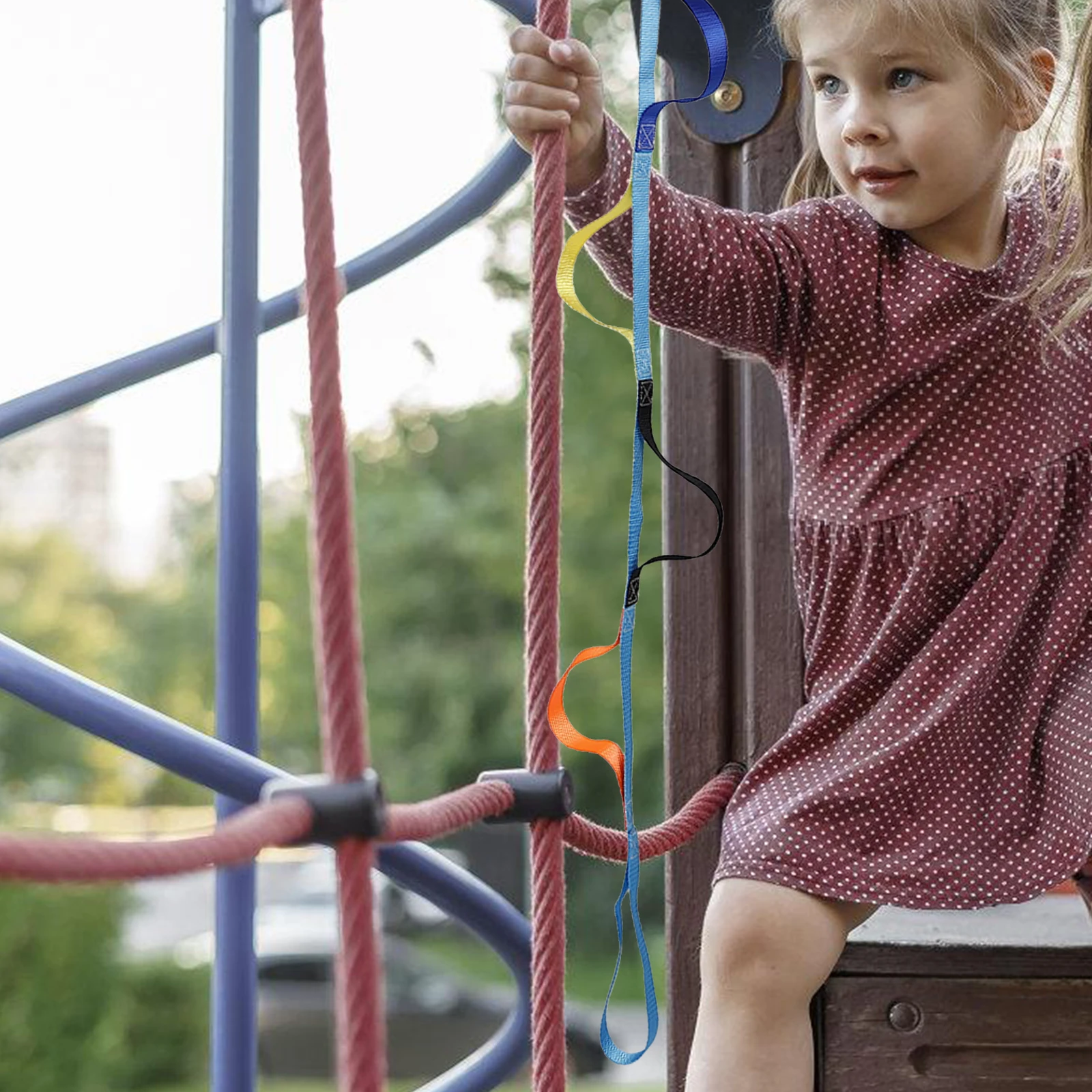 

Climbing Rope Ladder Hanging for Kids Indoor Ribbon Children Ladders Children's