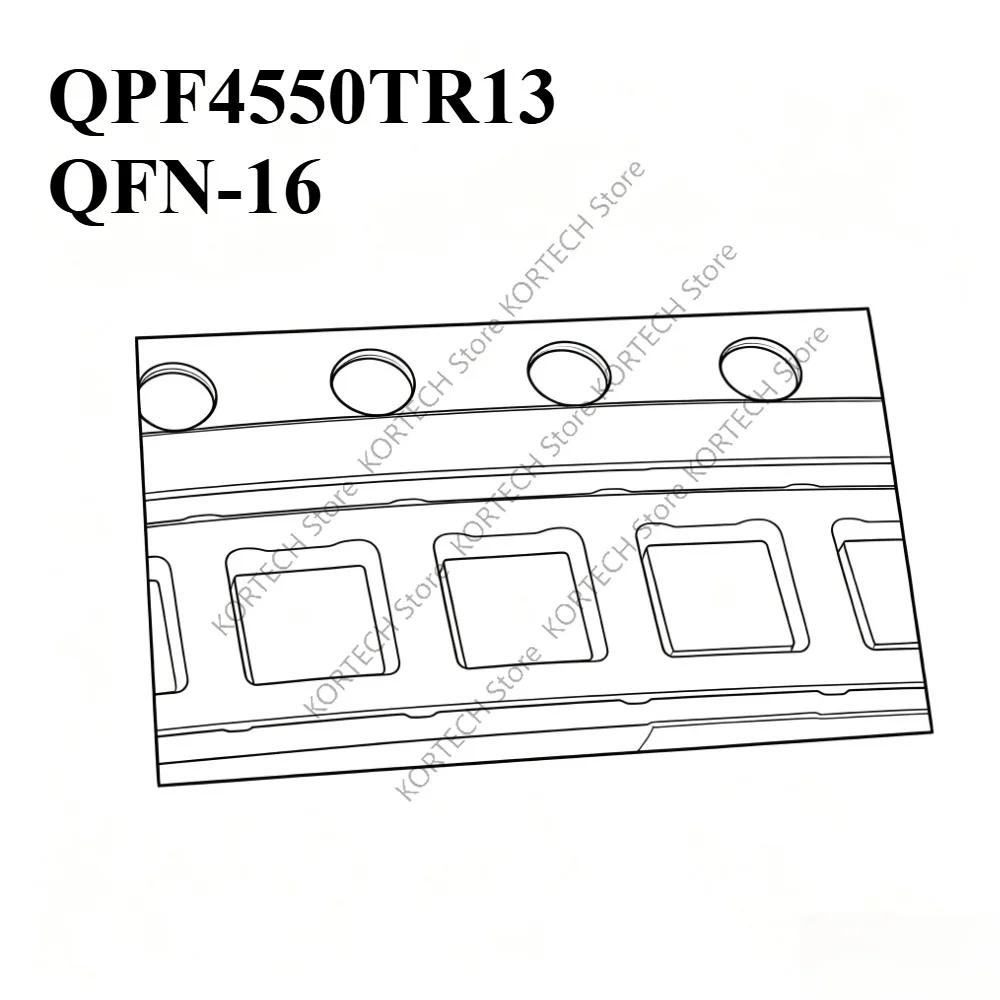1-10pcs/Lot Original QPF4550 QPF4550TR7 QPF4550TR13 4550 QFN-16 For WiFi6 RF front-end module chip