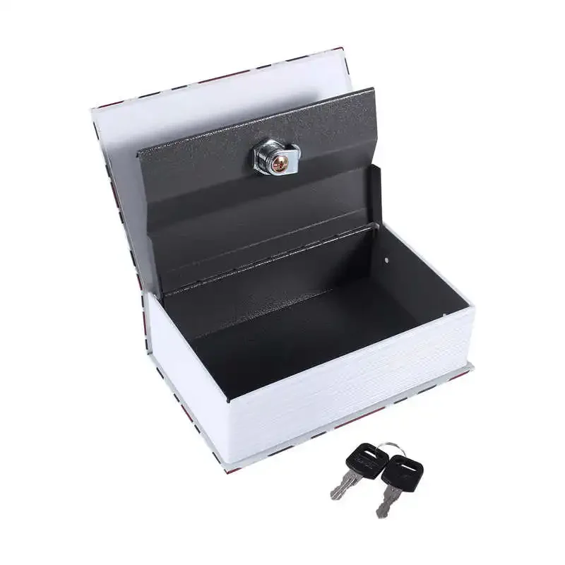 Secret Money Hidden Safe Security Box of Dictionary Book Shape Key Box For Cash Jewelry Safe Deposit Box Mini Lock Box for home