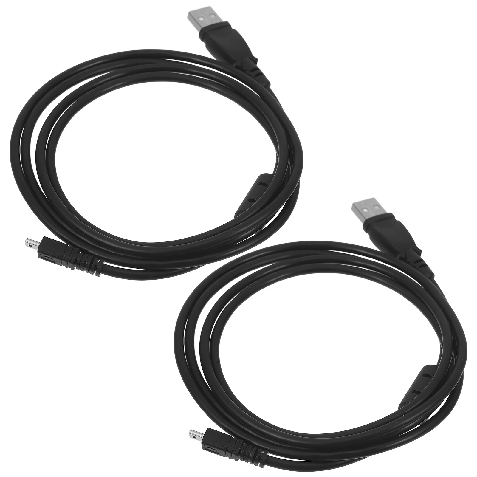 

2Pcs Data Cable Mini USB Charging Cable Extended Length Multi-Use Camera Cord Stable Transmission Compatible