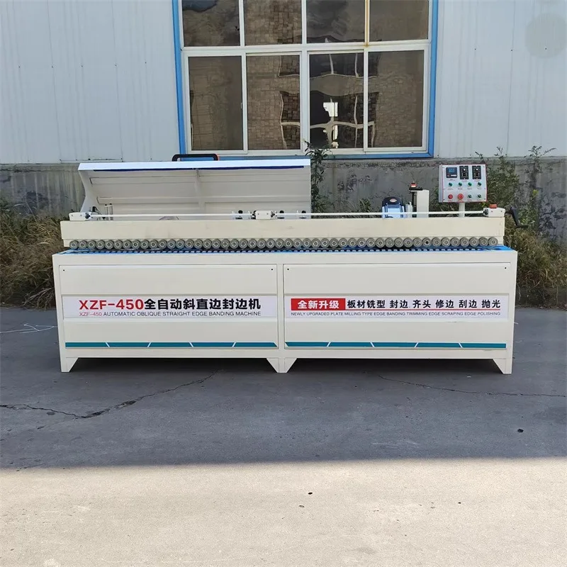 Fully automatic 45 degree oblique, straight edge banding machine, straight edge banding machine