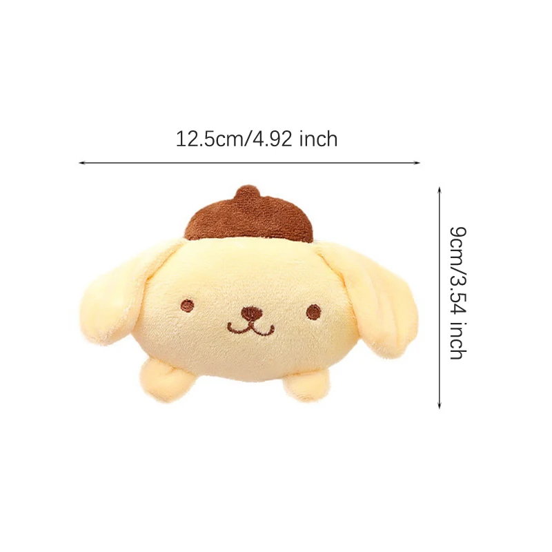 Cute Sanrio Anime Kuromi Doll spilla di peluche forma carina accessori per Badge morbidi borsa per cartoni animati Pin zaini ciondolo decorazione