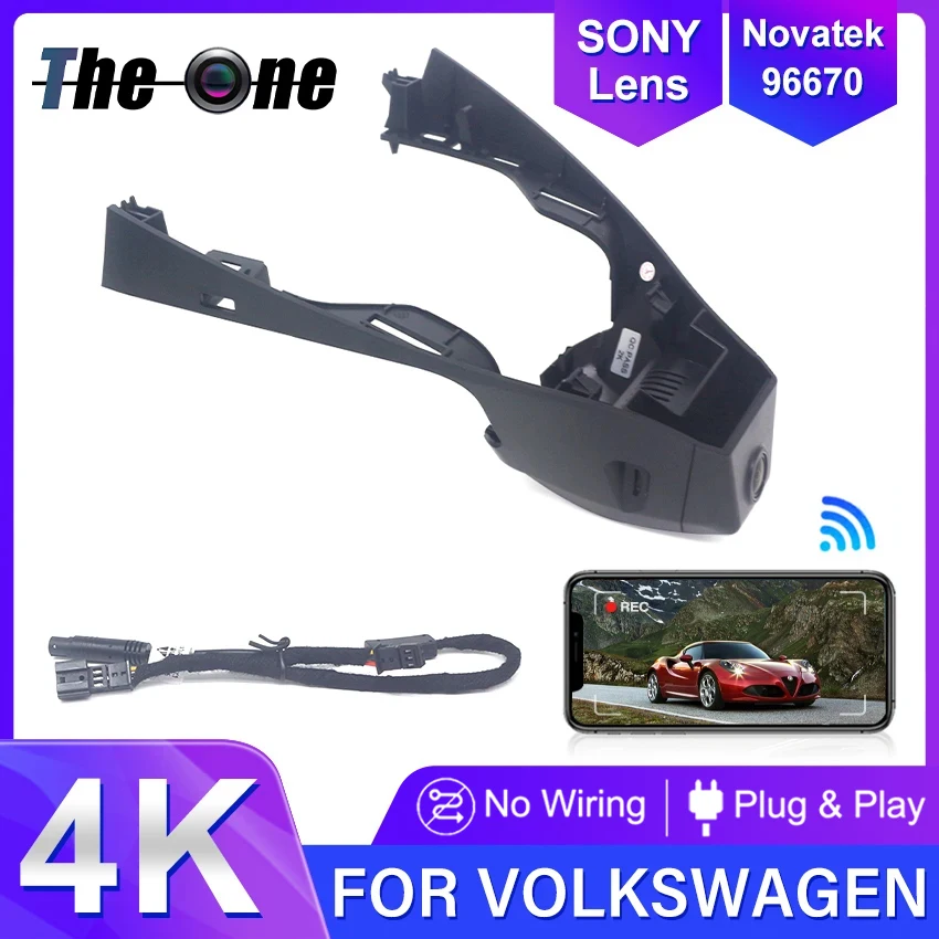 New! Car DVR For Volkswagen T-Roc T Roc Troc 2017 to 2025,4K Dashcam Wifi Dash Camera Plug and Play Dash Cam for VW T-Roc