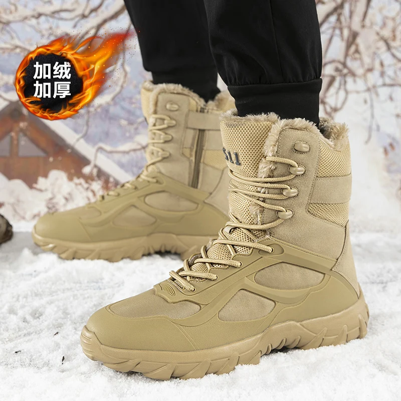 

Professional Men Hiking Brand Shoes Mens Winter Warm Combat Boots Outdoor Hiking Shoe Men New Cool Climbing Man Shoes