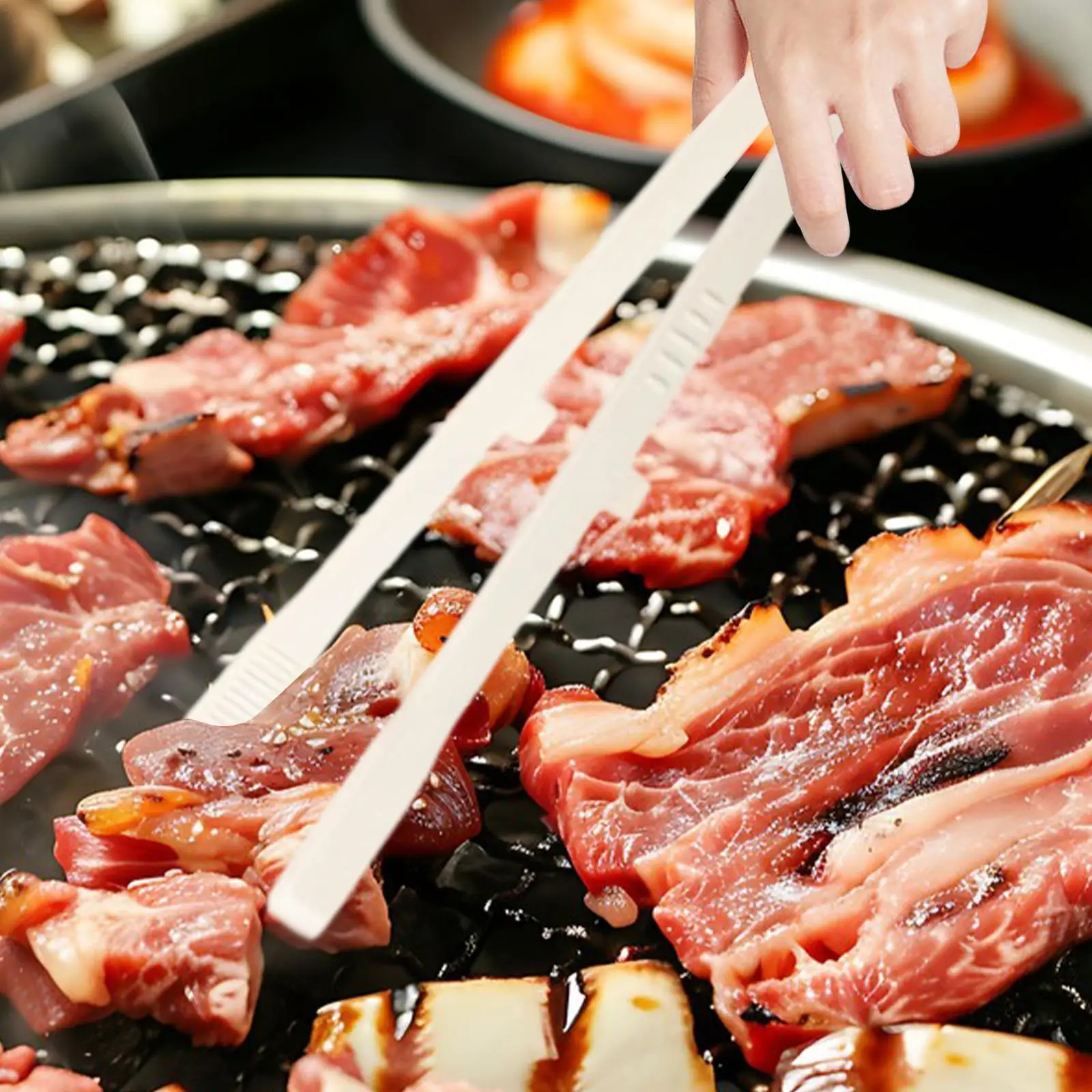 Toast Tong Multi Functional Practical Easy to Use Barbecue Clip Cooking Tong Salad Clip for Camping Cooking Steak Toaster Home