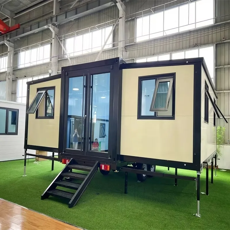 

Folding Box House Steel Structure Prefab Foldable Container House Hurricane Proof Waterproof Prefabricated Portable Home