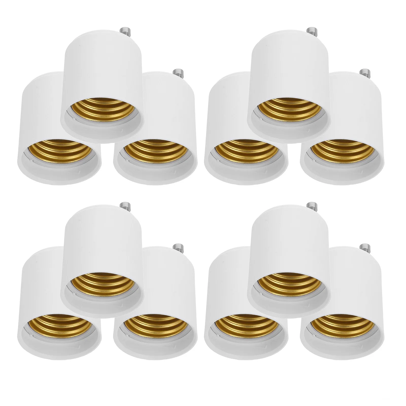 3Pcs Light Socket Adapter Gu24 to E26 E27 Converter Heat Fire Resistant for Home Office Retail Bulb Adapter Socket Upgrade