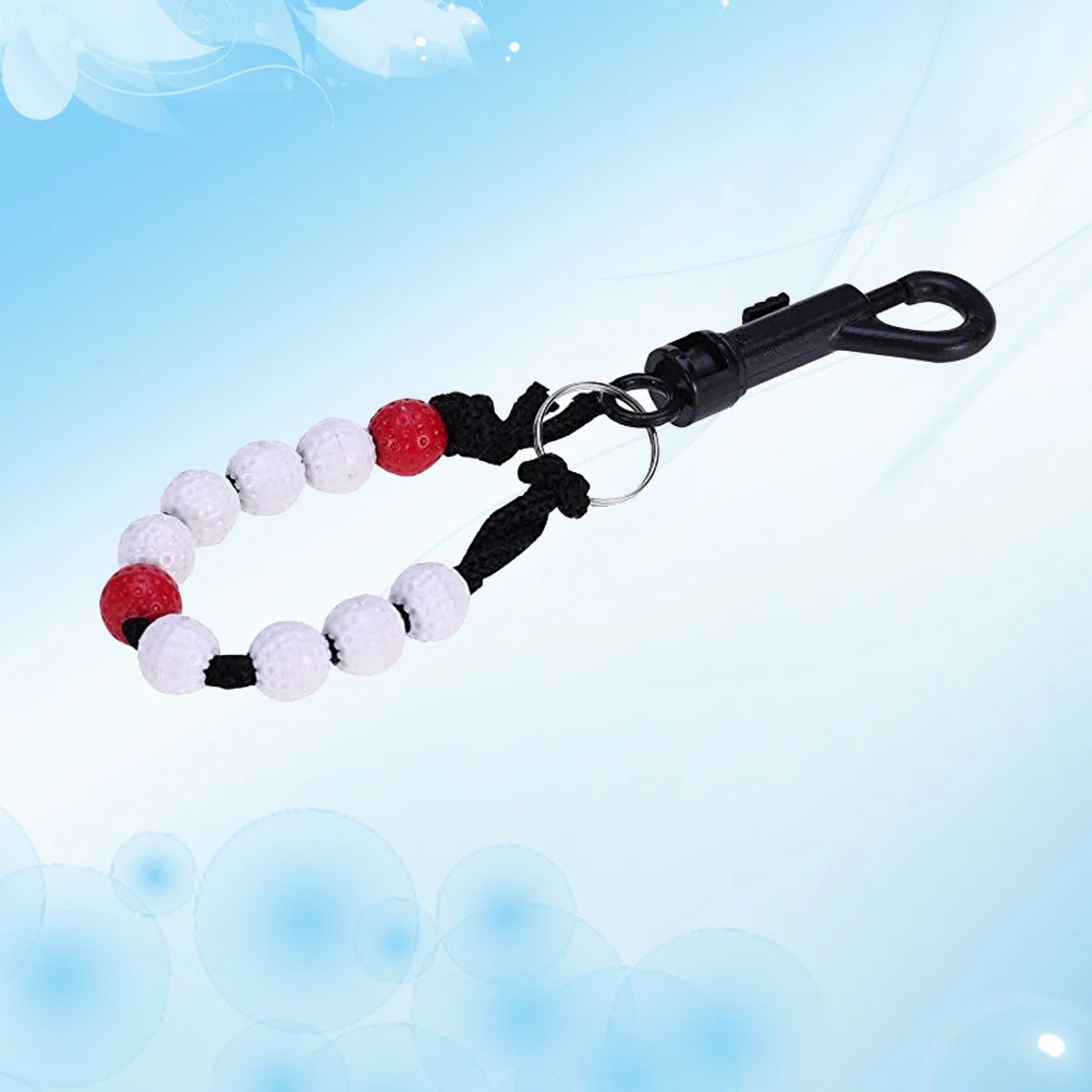 

Wrist Counter Premium Plastic Bead Chain Stroke Keeper Red Durable Practical Supplies For Beginner Lover Bead Golf