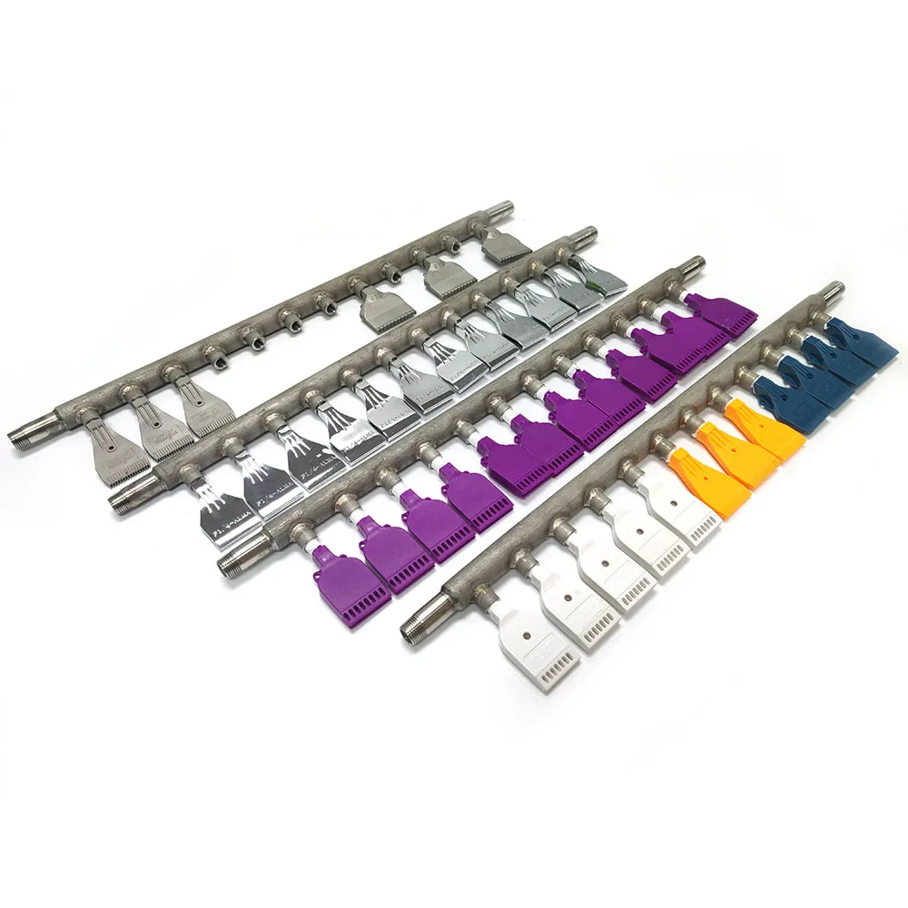 70cm Stainless Steel 12 Holes Integrated Compressed Air Nozzle Connector High Pressure Air Spray Rod For Blowing Drying Cleaning