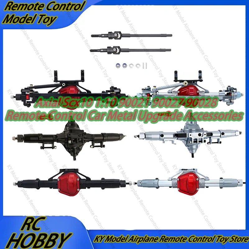 

Axial Scx10 1:10 90021 90027 90028 Remote Control Car Metal Upgrade Accessories Metal Front Middle Rear Axles Front Axle Cvd Rc