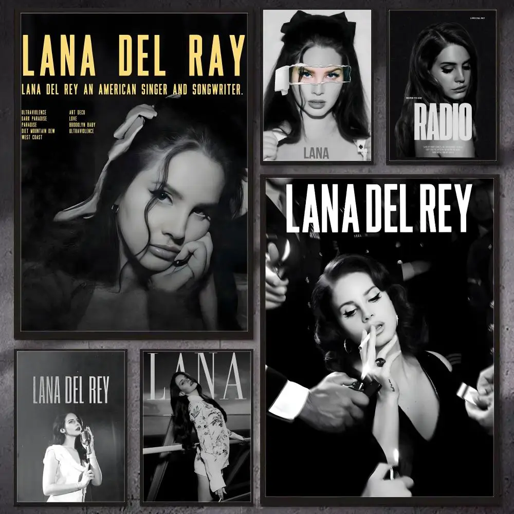 Poster Wall Art Print, Interior Wall Decor, Home & Office Decoration, Singer I-IANA DEL REY