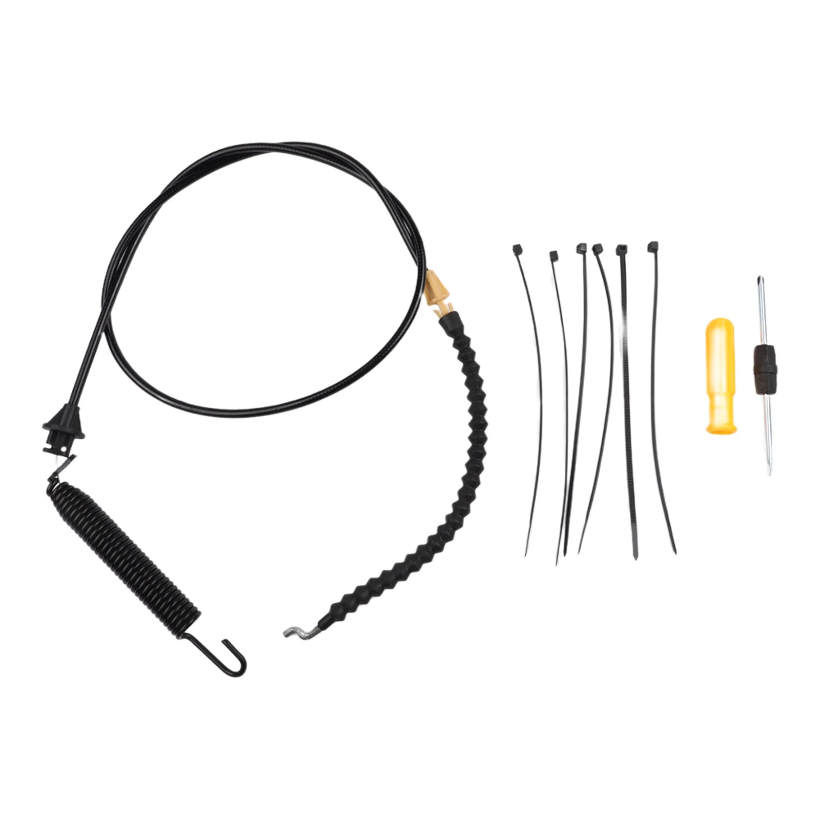 Deck Engagement Cable 946-04173E For For Troy-Bilt Mowers Tractors With Z-Bend Spring Stainless Steel Replacement Part For Ridin