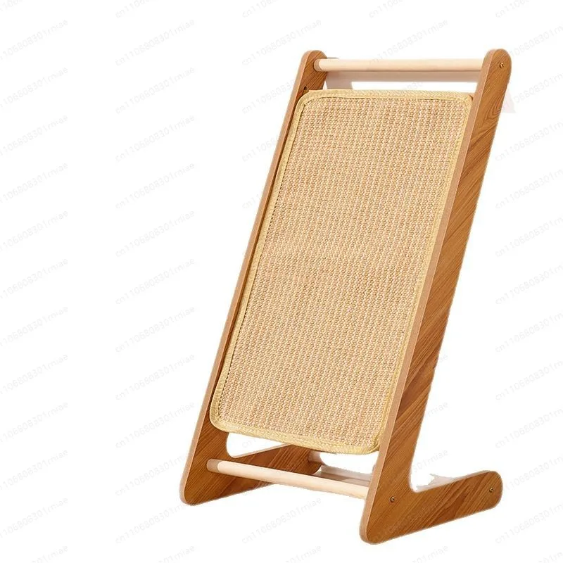 Sisal cat scratching board Solid wood wear-resistant non-chip vertical cat claw board Cat scratching pad