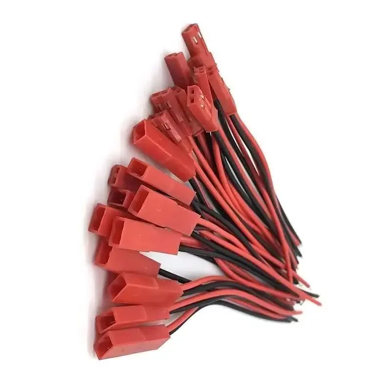 20pcs DIY JST Plug Cable 2-Pin Male And Female Connector Terminals for Electronic Projects