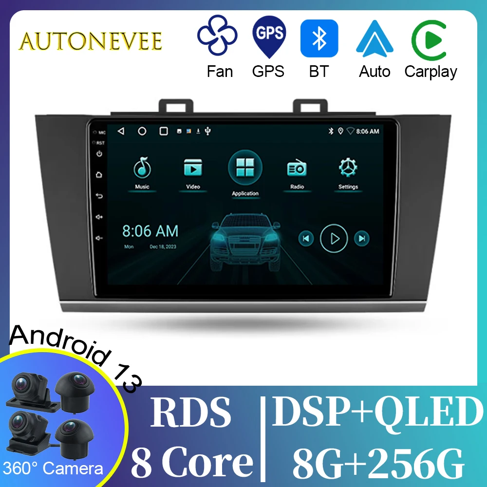 Player For Subaru Outback 5 2014 - 2018 Legacy 6 2014 - 2017 Car Radio WIFI GPS Navigation Multimedia Stereo Carplay No 2din DVD