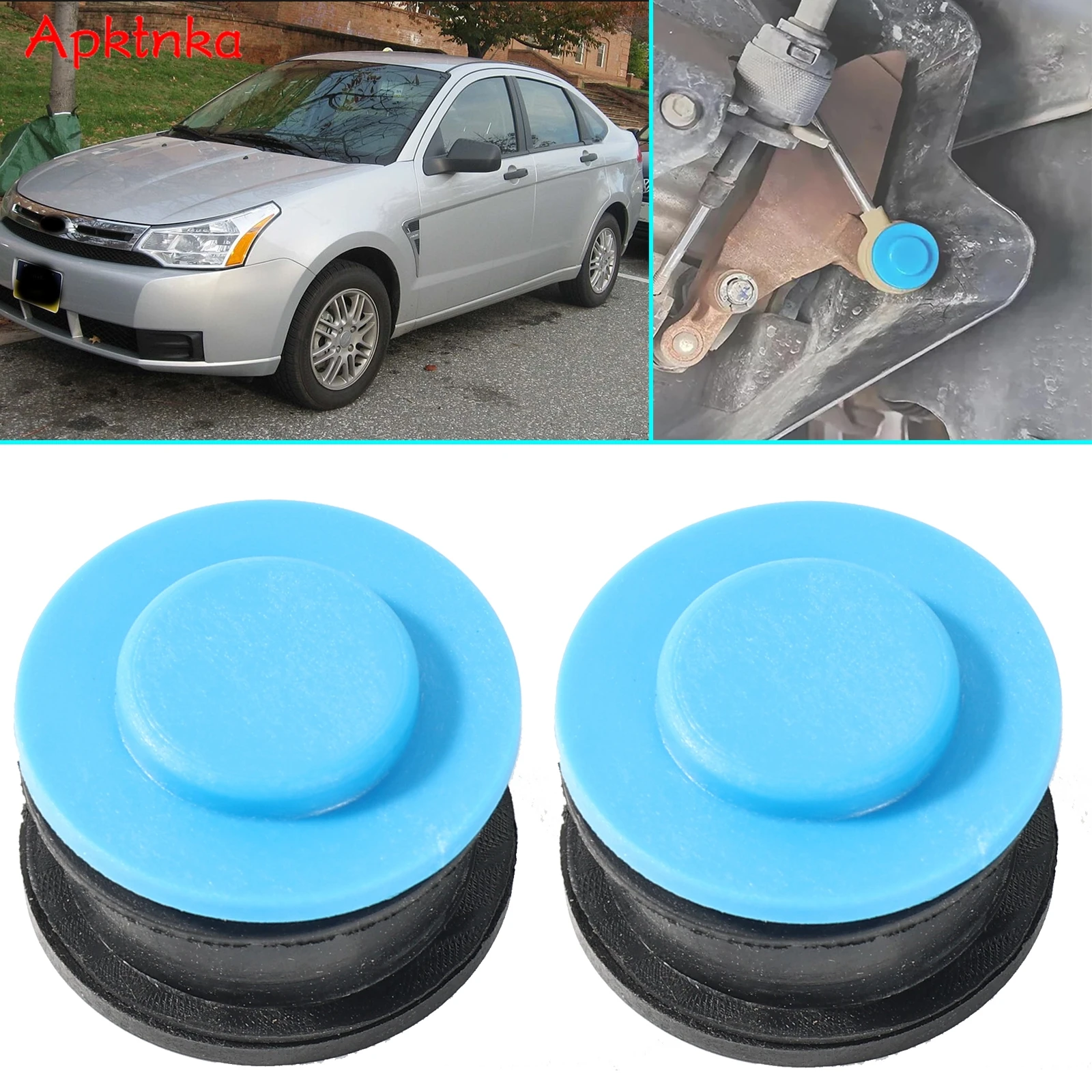 Apktnka 2X For Ford Focus C-Max Fusion Gearbox Shifter Linkage Cable Repair Kit Smooth Shifting End Joint Bushing XS4R7412BA