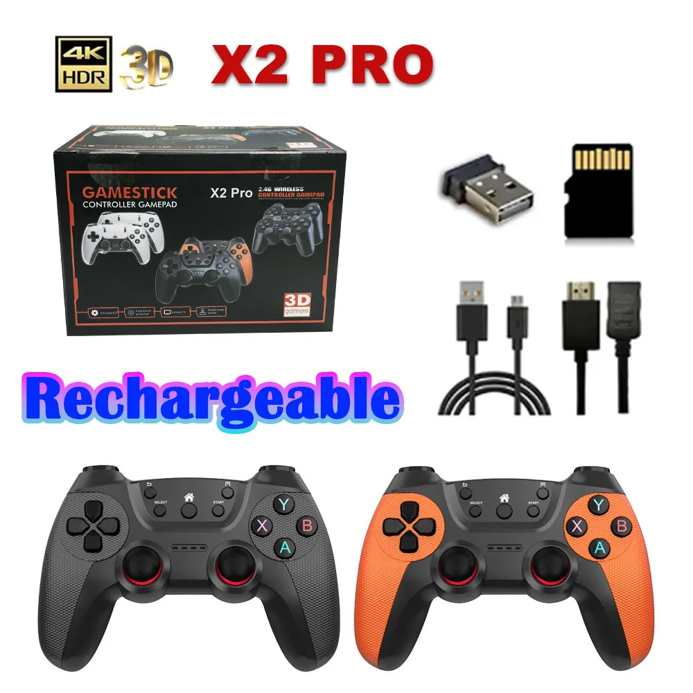 X2Pro TV Game Stick 4K HD Video Handle Game Console 40K/50K Games 64g/128g for PSP Retro Arcade Games PK M15 Pro for Home Gaming - Image 6
