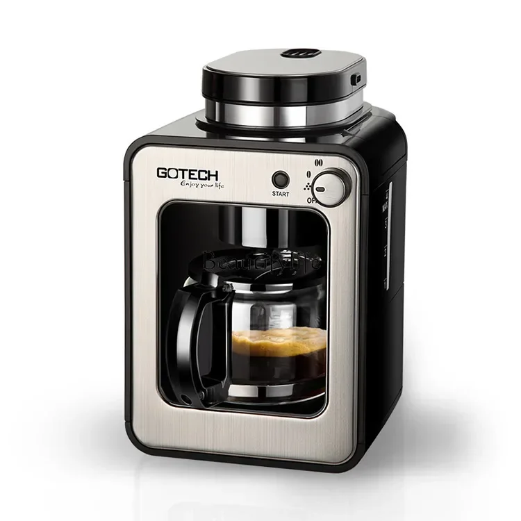 

Automatic Grinding Coffee Machine Home American Mini Small Grinding Integrated Drip Coffee Machine