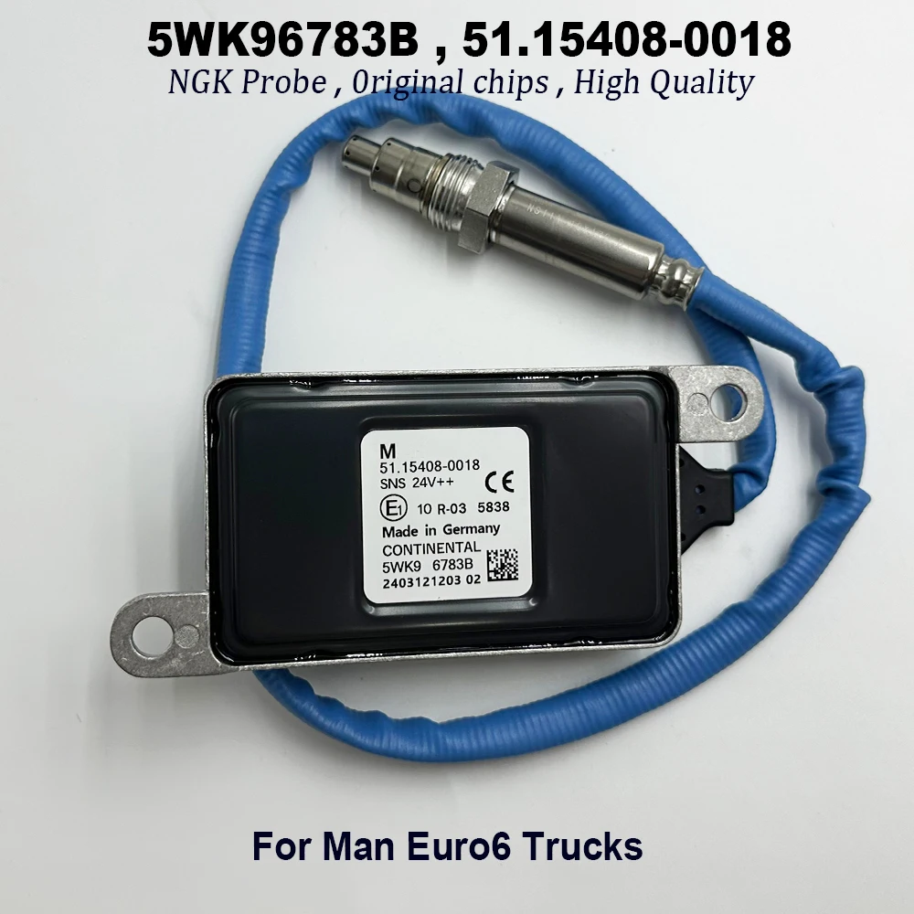 

5WK96783B 51.15408-0018 Car 24V Nitrogen Nox Oxygen Sensor For NGK Probe High Quality Chip 51154080018 For M-an Euro6 Trucks