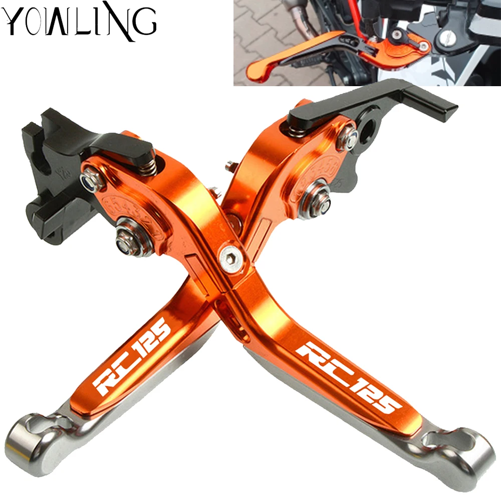 FOR RC125 RC 125 2014 2015 2016 2017 2018 2019 Motorbike brakes Adjustable Foldable Levers Custom Made Brake Clutch Lever