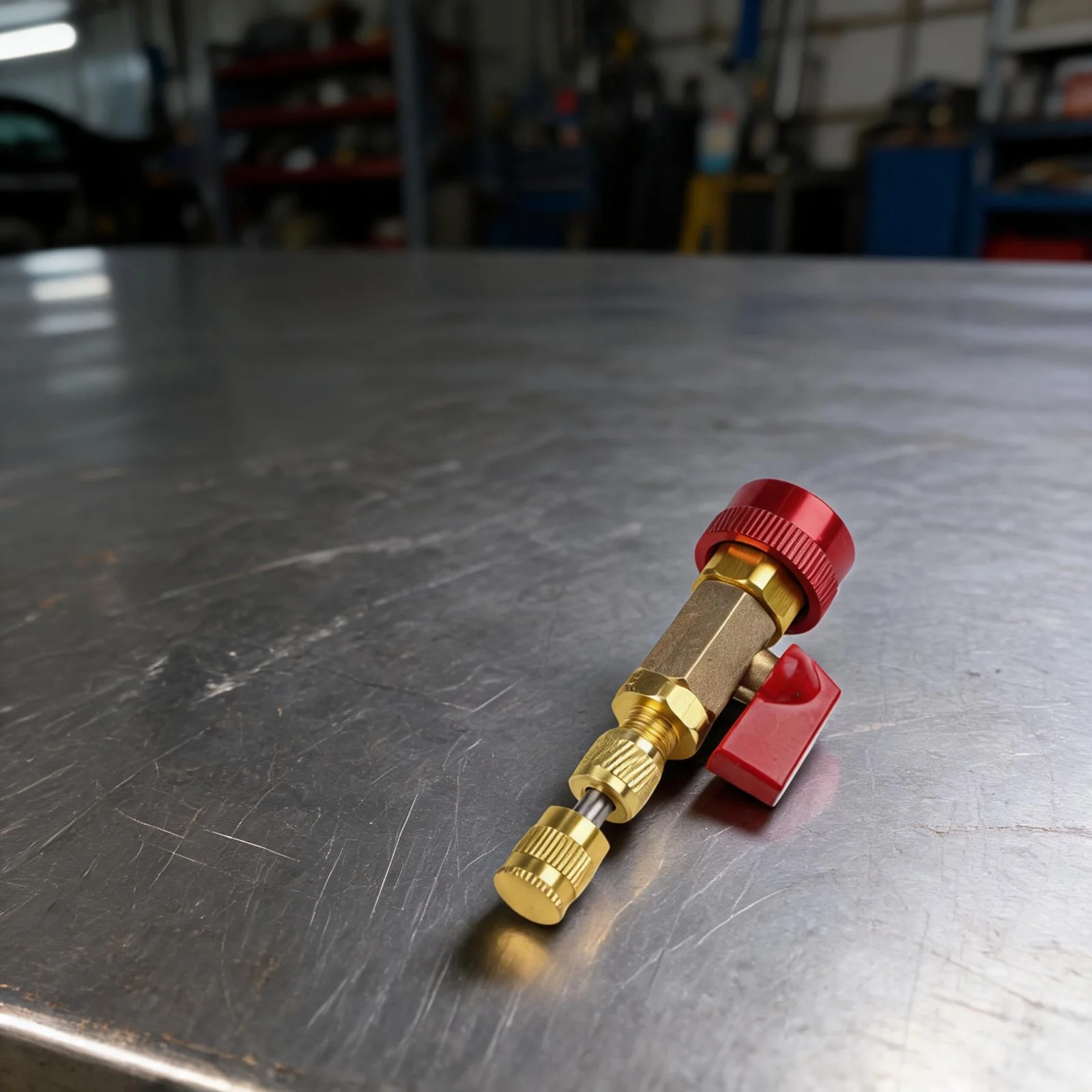 R134a to For R1234YF AC Valve Core For Service Tool with Adjustable Couplers 16mm Red High Pressure and 13mm Blue Low Pressure