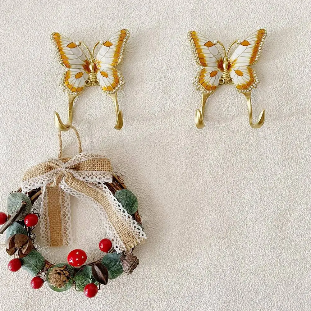 ELBA_1 Pack Decorative Wall Hook, Vintage Butterfly Shaped Wall Hook