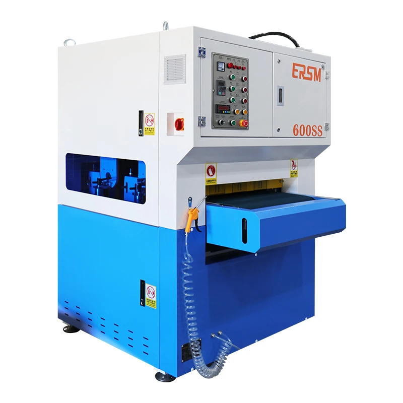 Maintain Workpiece Precision Removal Of Large Burrs Dry Double Abrasive Belt Processing Thickness 0.5-100mm Polishing Machine