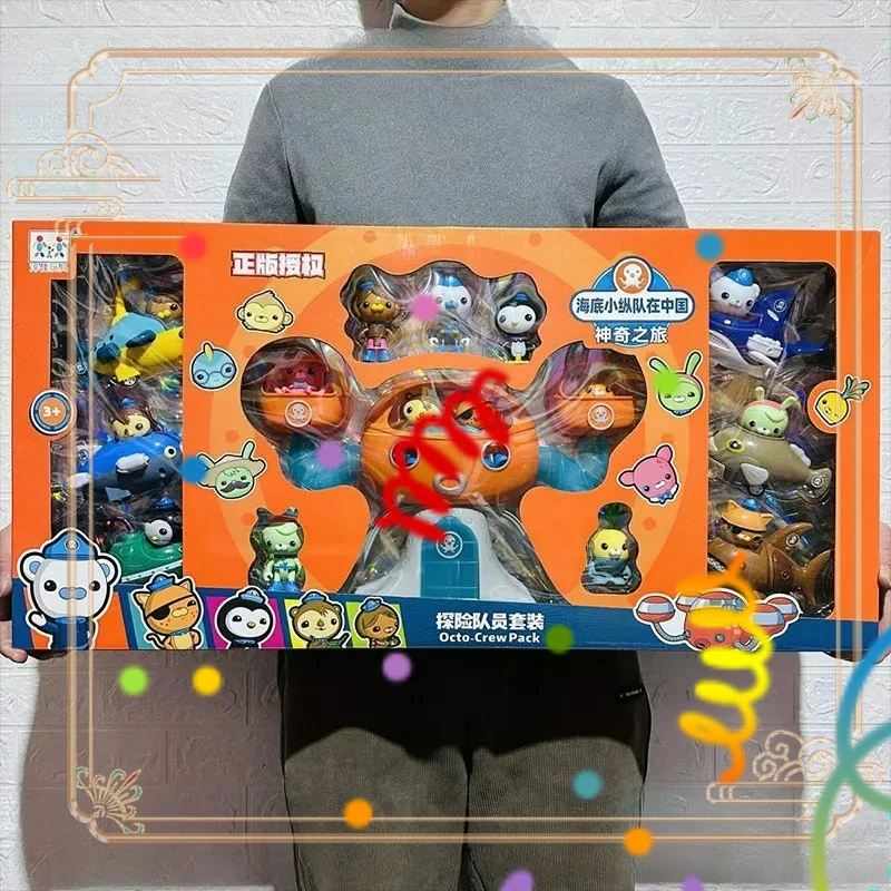 Figurka z kreskówki Octonauts, prezent dla dziecka, figurka anime Barnacles Kwazi Peso Dashi, zabawka edukacyjna dla dzieci, uroczy model z pancerzem, ABS