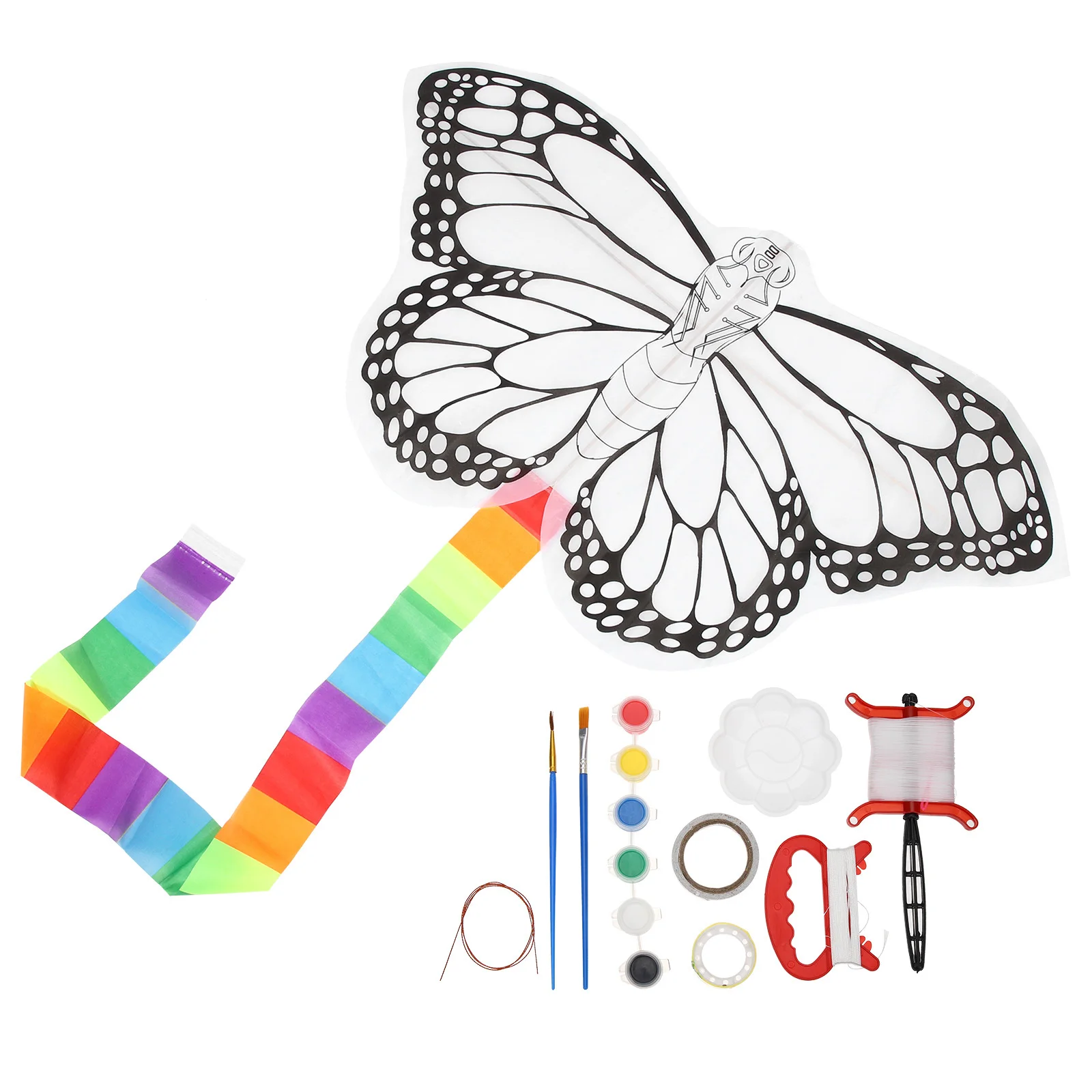 مجموعة واحدة من مجموعة طائرات ورقية للرسم التفاعلي للأطفال، مجموعة طائرات ورقية خفيفة الوزن وسهلة الطيران في الهواء الطلق، هدية للنشاط الممتع للأطفال