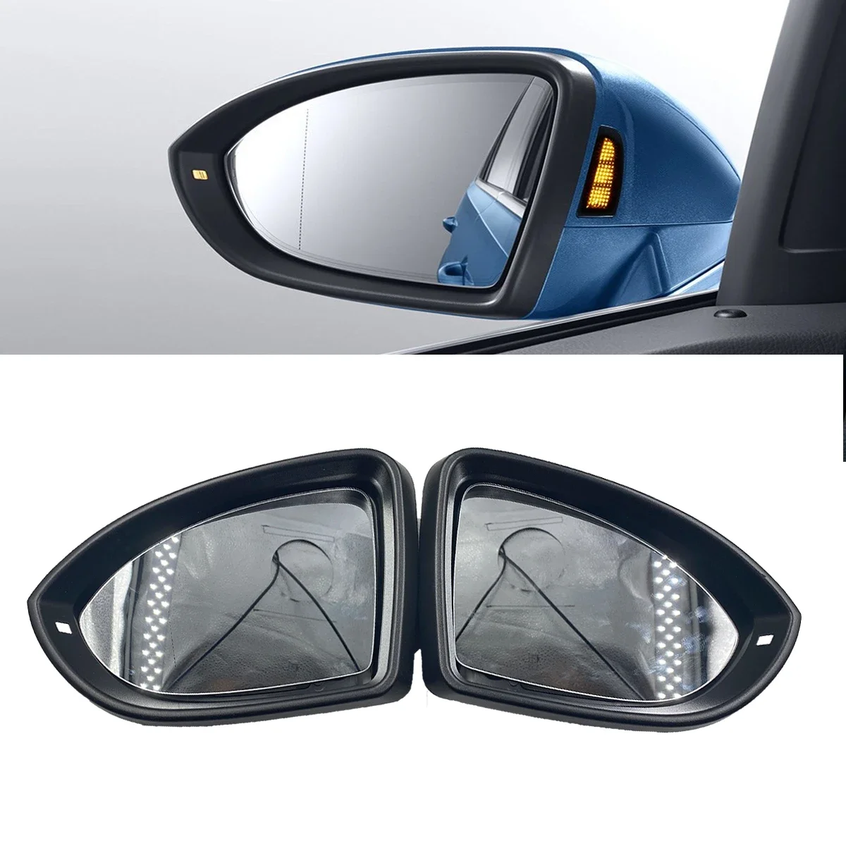 1PC For VW Touran 5T Golf Sportsvan New Exterior Side View Mirror Surround Frame Cover 510857521 510857522 510857601 510857602