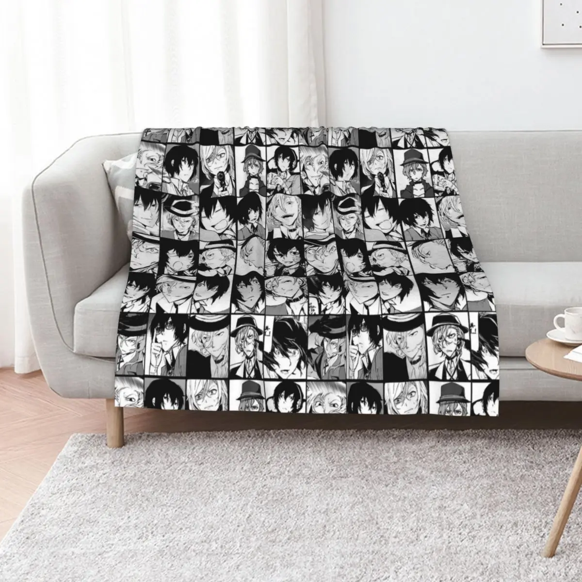 

ChuuyaxDazai manga panels collage Throw Blanket Baby Custom Furrys Fashion Sofas Blankets