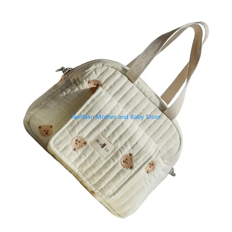 

Functional Small Parent Bag with Multiple Pockets & Attractive Bear Pattern Maternity Bag Suitable for Various Outings