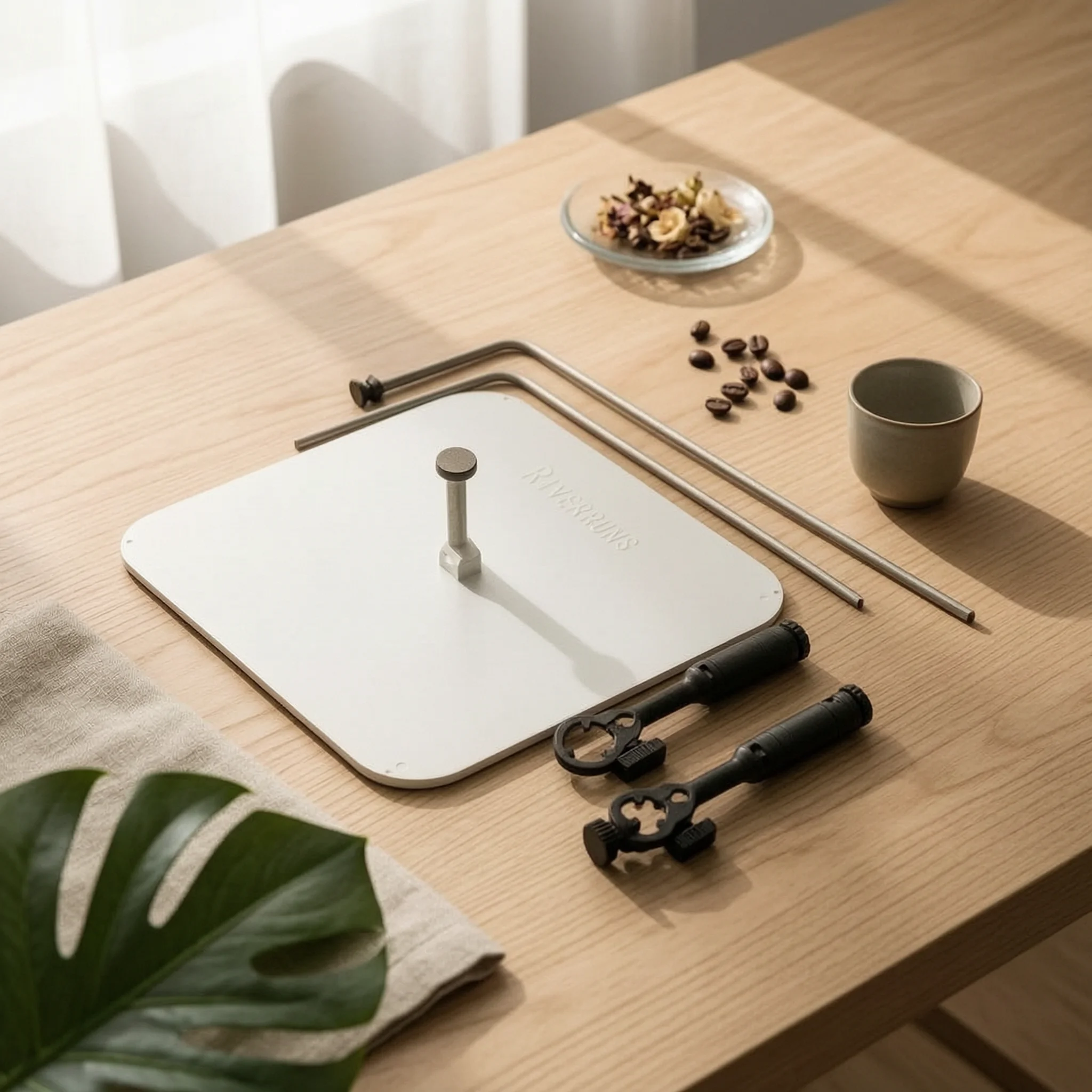 Fly Tying Background Plate White Fly Photography Backdrop Plate Craft Tool Smooth Work Surface Rounded Corners