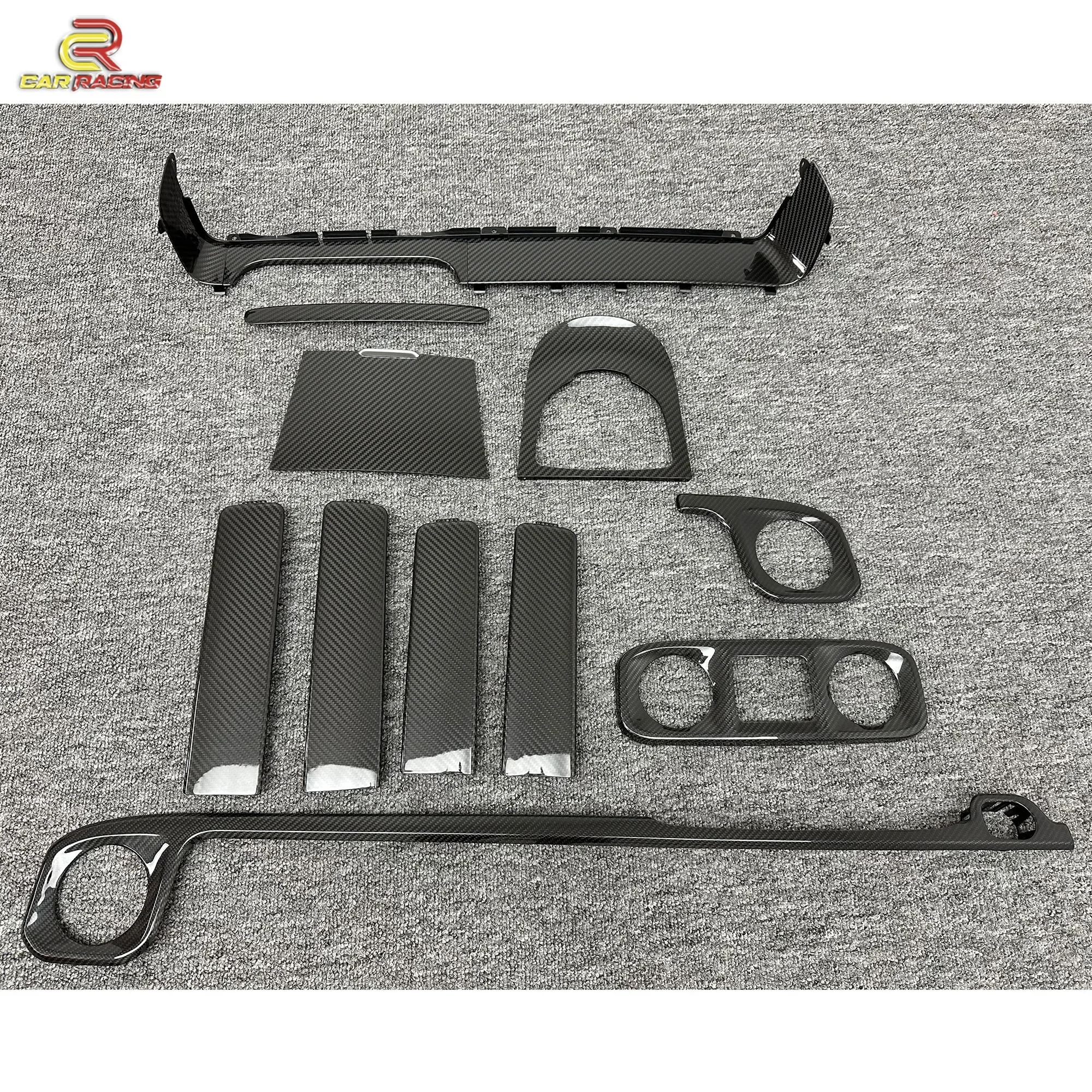 G-Class W464 G500 G63 2019-2022 High Quality Dry Carbon Fiber Auto Parts Interior Kit (Replacement)