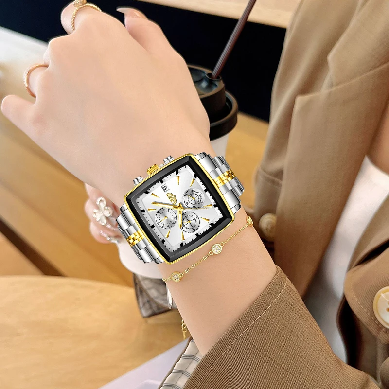 LIGE brand new women's watch large dial luminous waterproof stainless steel business elegant calendar Ladies Watch quartz reloj