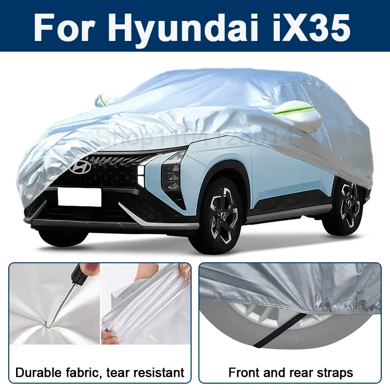 

Outdoor Full Car Cover For Hyundai iX35 with Reflective Strips Waterproof Snowproof Dustproof UV Protection Auto Accessories