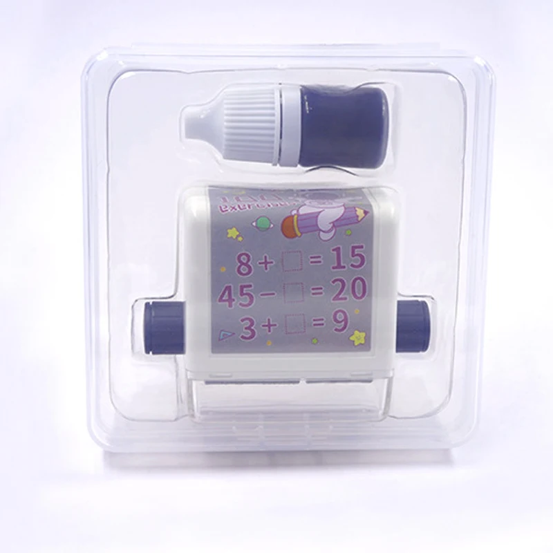 Math Roller Ensino Stamp, Preencha o carimbo em branco, Design Digital reutilizável, dentro 100 Prática Matemática