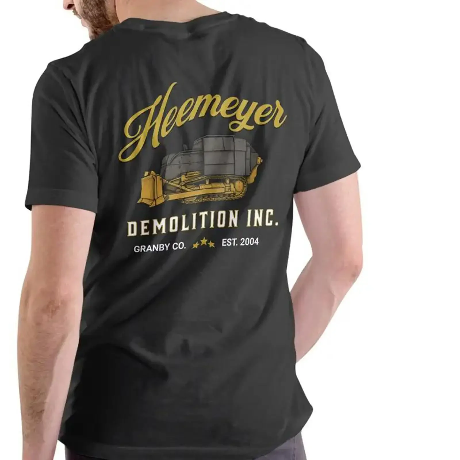 New Heemeyer Demolition INC 2 Sided Antigovernment SweaT T Shirt Legendary Marvin Tribute Bulldozer vintage Washed Stylish