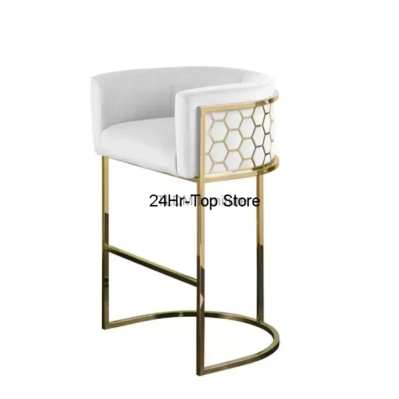 

Luxury Bar Chair Simple Modern Bar Chair High Stool Home Backrest High Chair D