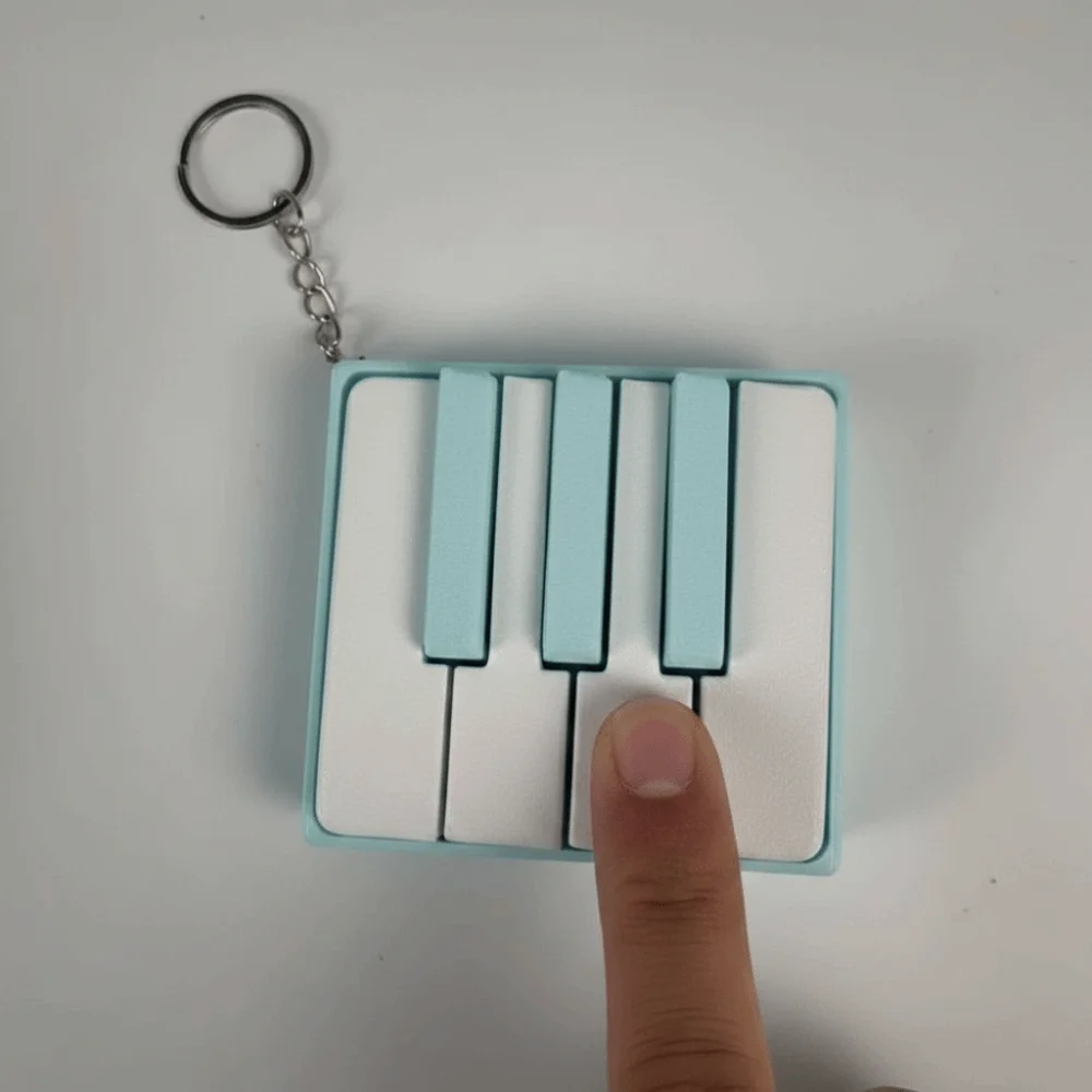 PLA Material Fidget Clicker Mechanical Feel Sound 3D Printed Tactile Response Miniature Size Piano Fidget Study Break