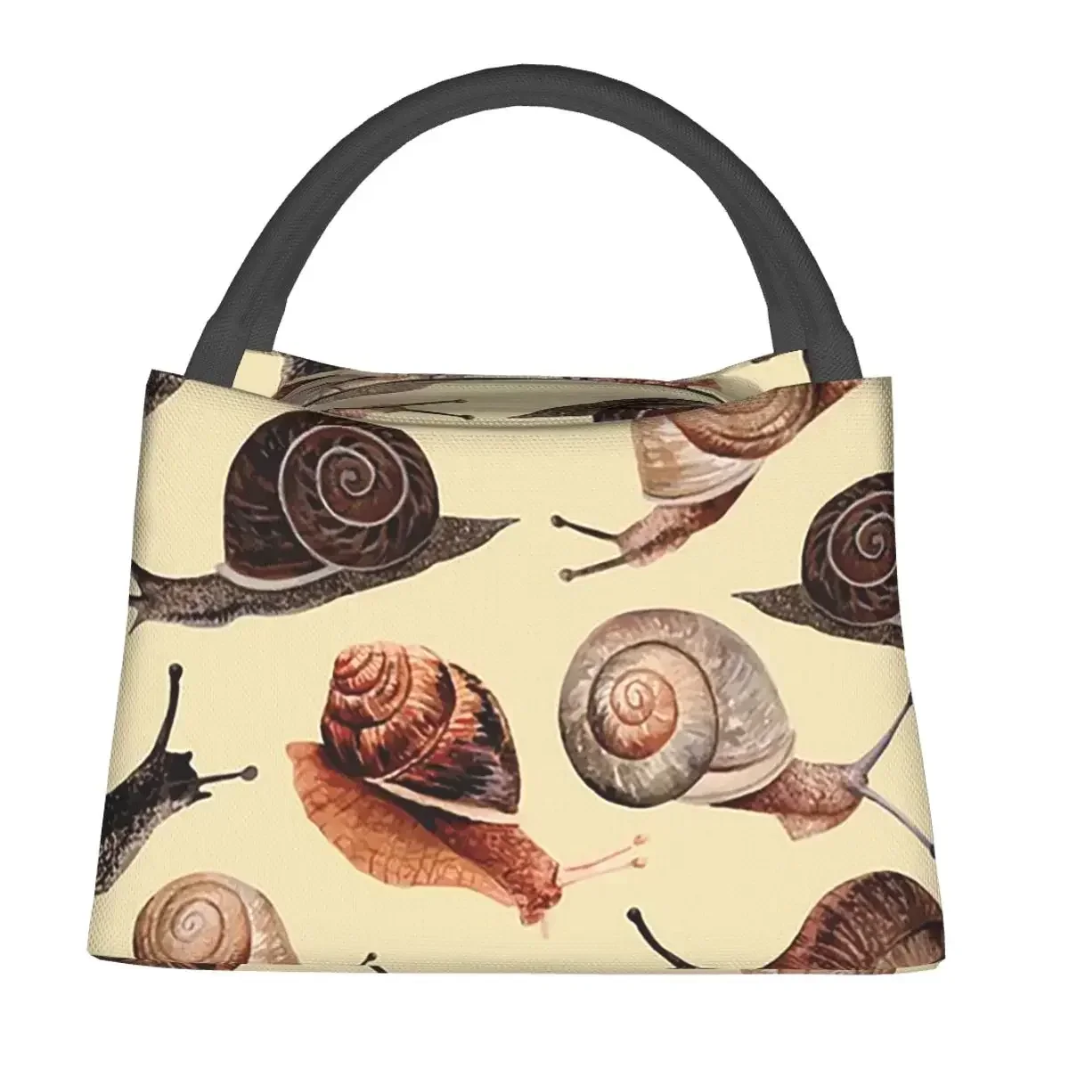 A Slew Of Snails Lunch Bags Insulated Bento Box Leakproof Lunch Tote Picnic Bags Cooler Thermal Bag for Woman Children Work