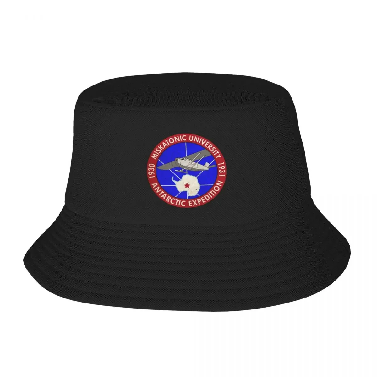 Miskatonic Antarctic Expedition Of 1931 design old vintage Bucket Hat Ball Cap Women's 2024 Men's