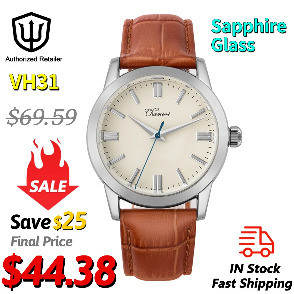 chameri-gs03-relojes-de-pulsera-de-cuarzo-cuero-vh31-movimiento-cristal-de-zafiro-acero-inoxidable-316l-100m-resistente-al-agua-37-mm-reloj-vintage