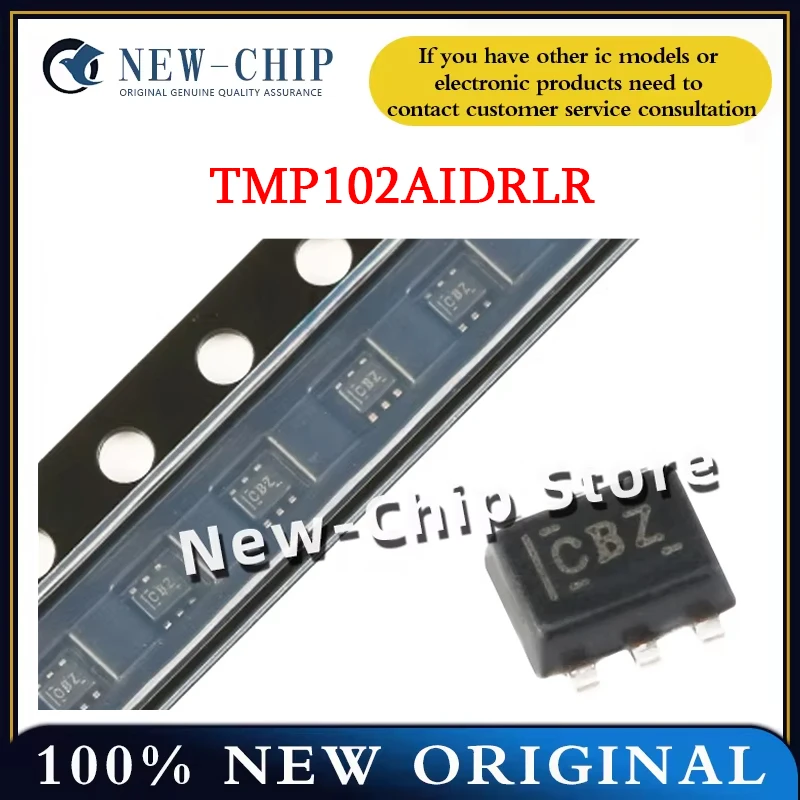 

20PCS-500PCS/LOT TMP102AIDRLR Screen printing CBZ Temperature sensor TMP102 SOT-563 New Original