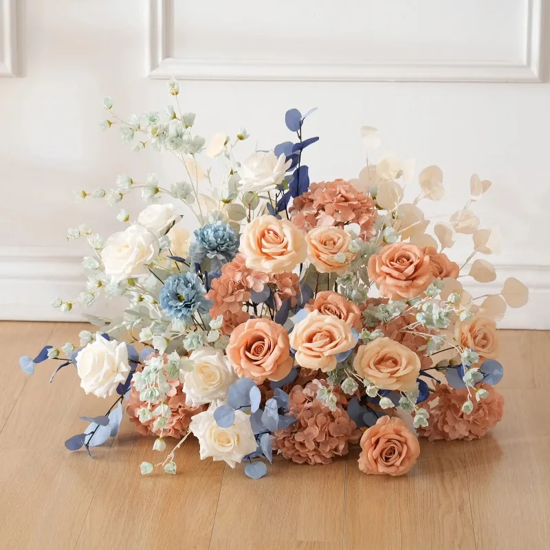 New wedding arch  hanging floor flower set, wedding background long simulated  welcome set  art batch