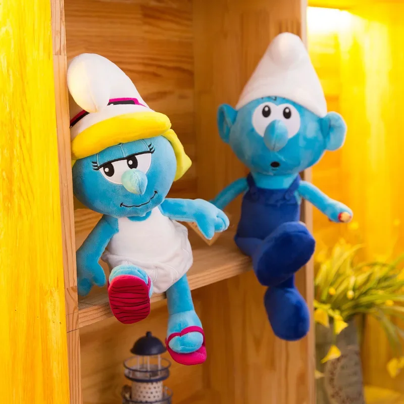 2023 nuovo personaggio dei cartoni animati da 40cm creativo Smurf simpatico peluche bambola Kawaii giocattolo lenitivo per bambini regalo di compleanno regalo di natale