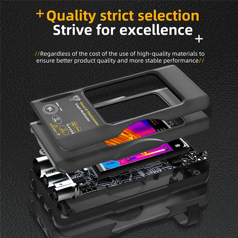 A04G-Thermal Imaging Camera Multimeter 320X 320 Resolution 25Hz Infrared Thermal Camera 15 Thermal Palettes -Ranging Tester