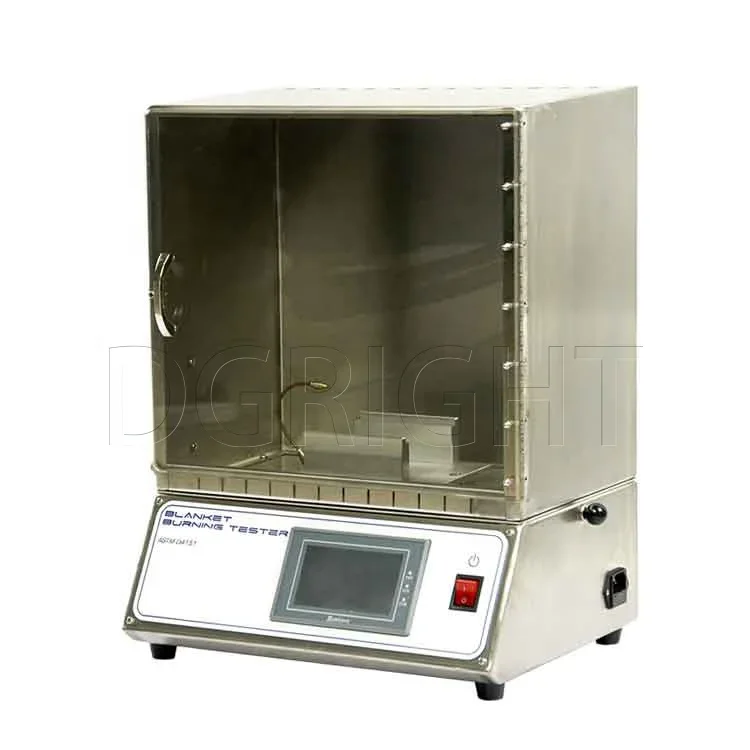 

45 Degree Apparel Textiles Automatic Blanket Flammability Tester Textile Burning Testing Machine