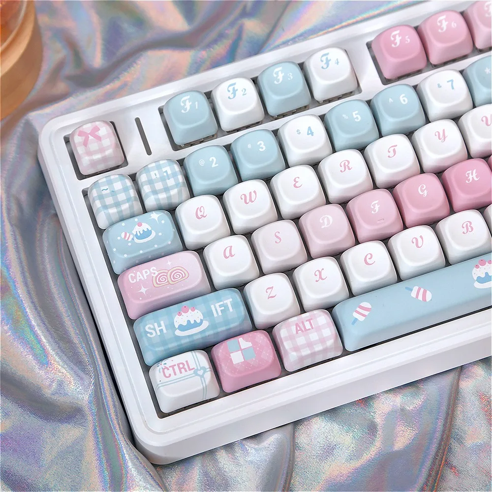 

Keycap 131-key PBT personalized, a little sweet, suitable for mechanical keyboards, gaming keyboards